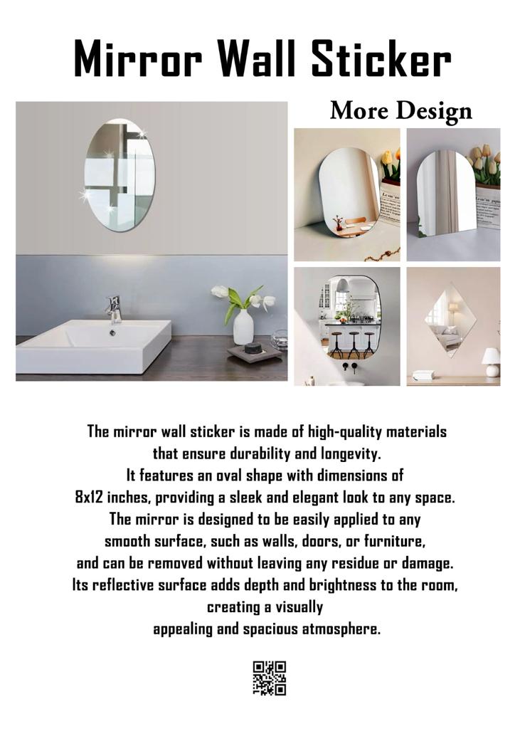 Oval Bathroom House Mirror