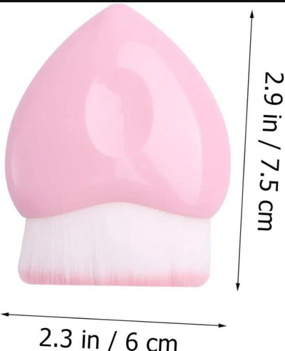 High coverage blush brush