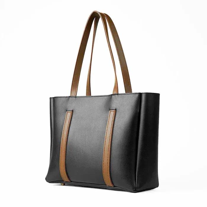 Women leather tote bag