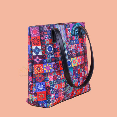 Multicolour shoulder bag