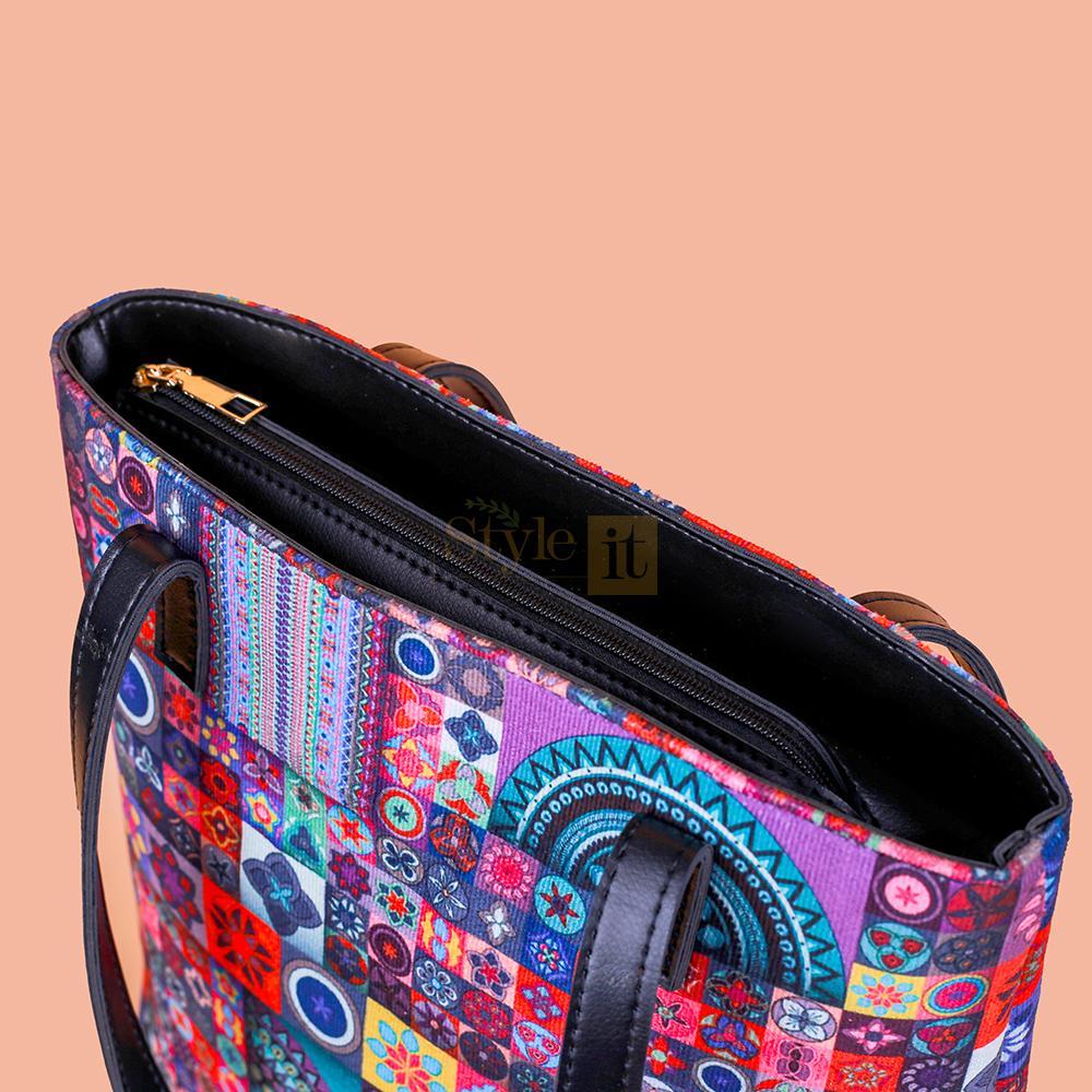 Multicolour shoulder bag