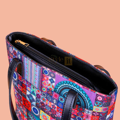 Multicolour shoulder bag