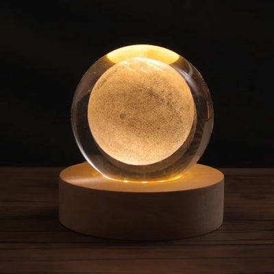 3d Crystal Ball Night Lights Glowing Galaxy