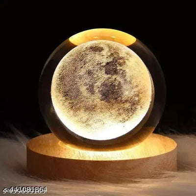 3d Crystal Ball Night Lights Glowing Galaxy