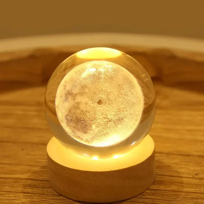 3d Crystal Ball Night Lights Glowing Galaxy