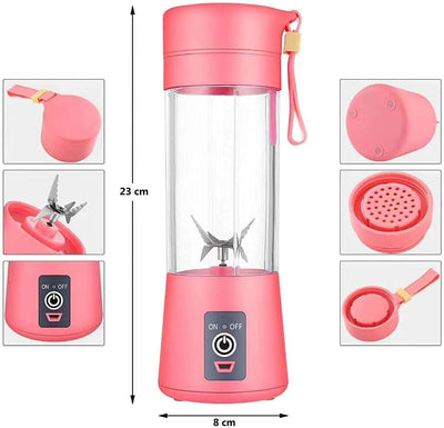 6 Blades Electric Blender Mini Portable Juicer Usb