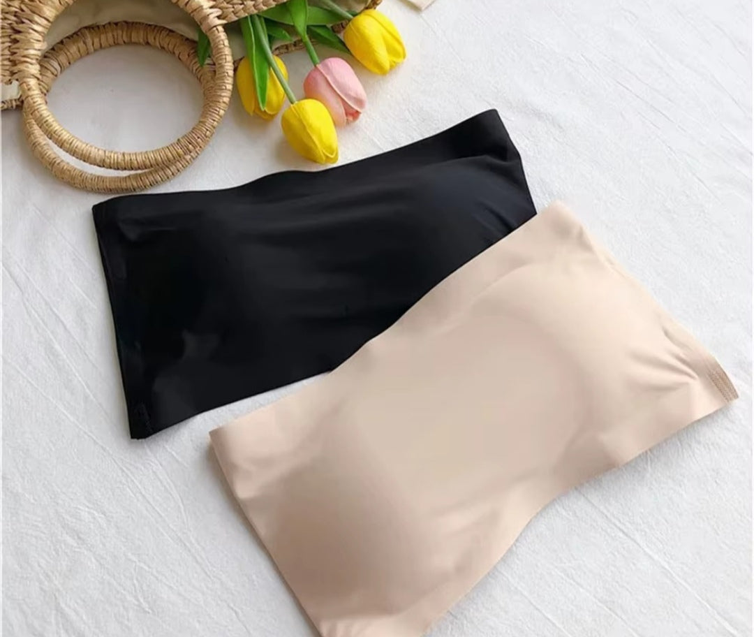 New silk strapless back hook soft padded comfortable bra free size