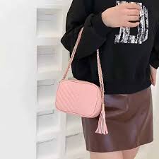 Women leather cross body bag