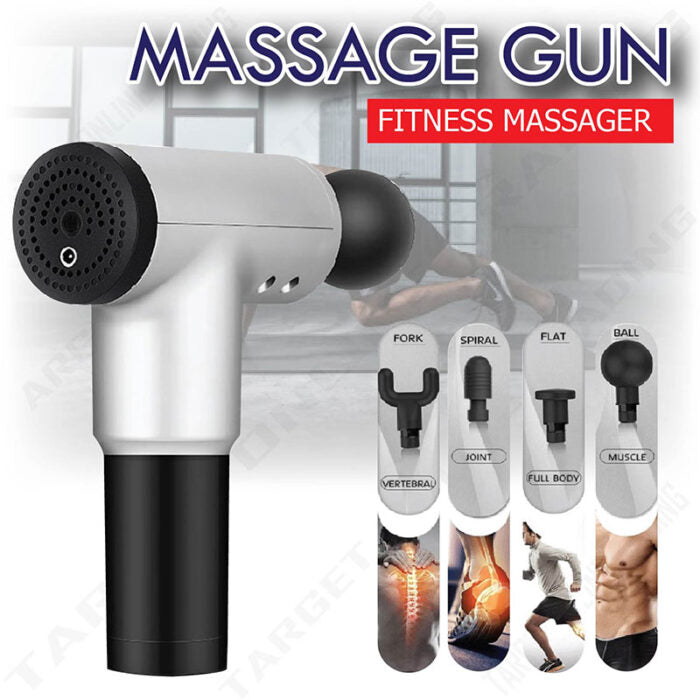 Fitness Muscle Relaxer Soreness Pain Relief With 4 Massage Heads