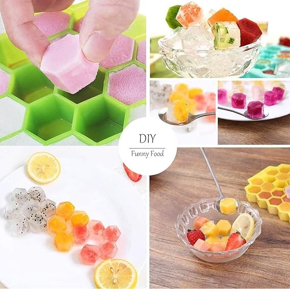 Silicone Ice Tray With Plastic Cover Cap